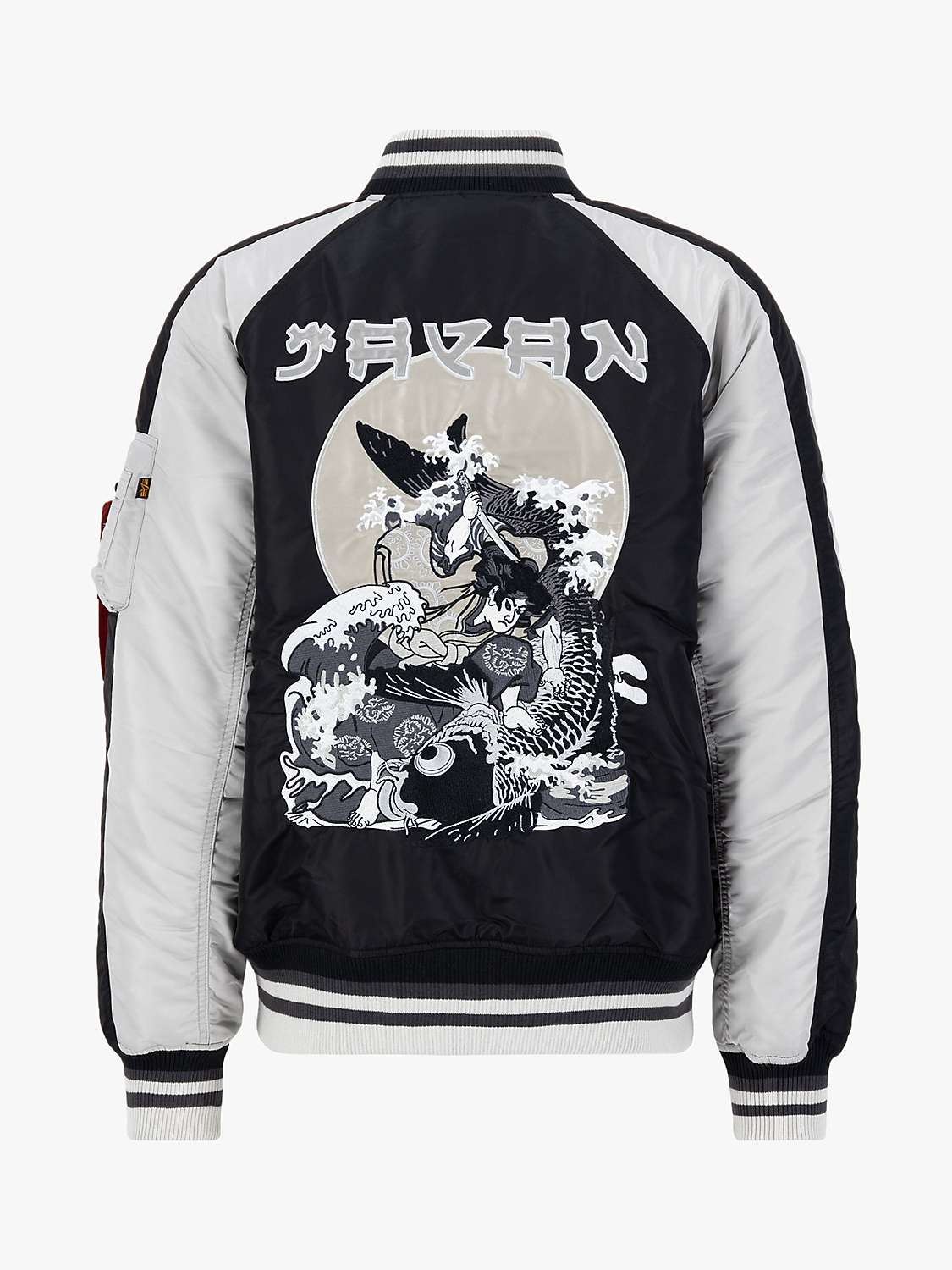 Buy Alpha Industries Japan Warrior Souvenir Jacket, Black Online at johnlewis.com