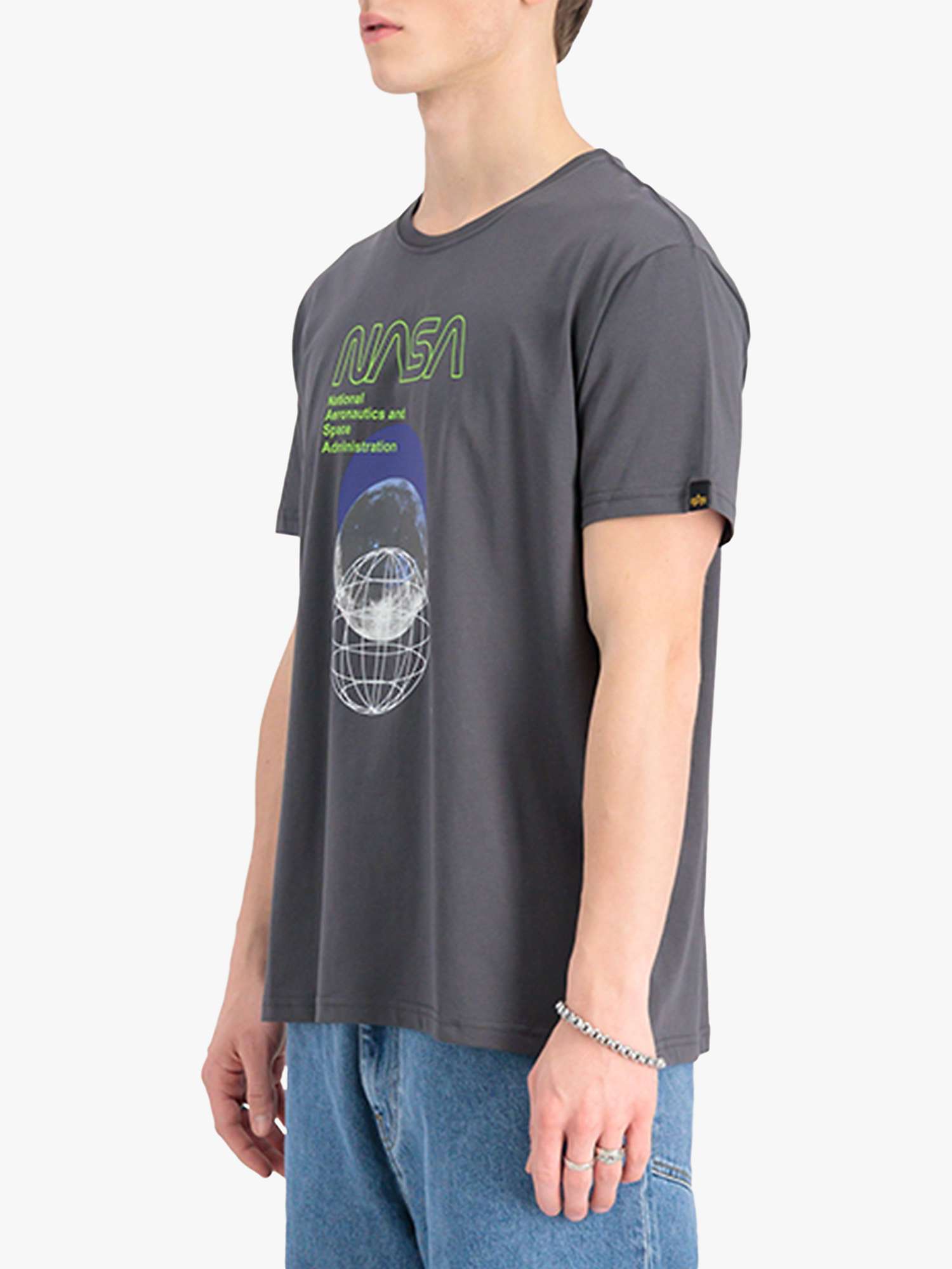 Buy Alpha Industries NASA Orbit Print T-Shirt Online at johnlewis.com