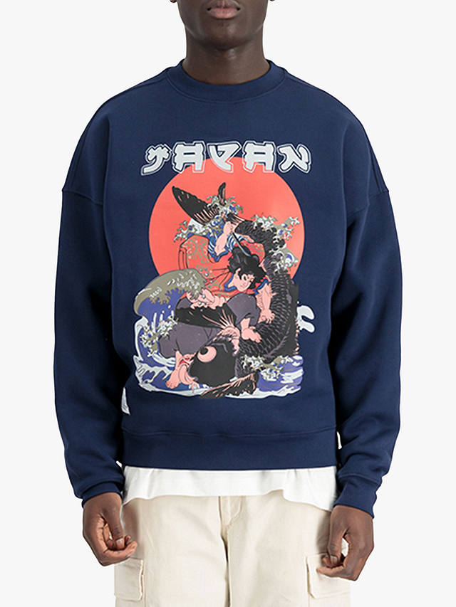 Alpha Industries Japan Warrior Sweatshirt, Ultra Navy