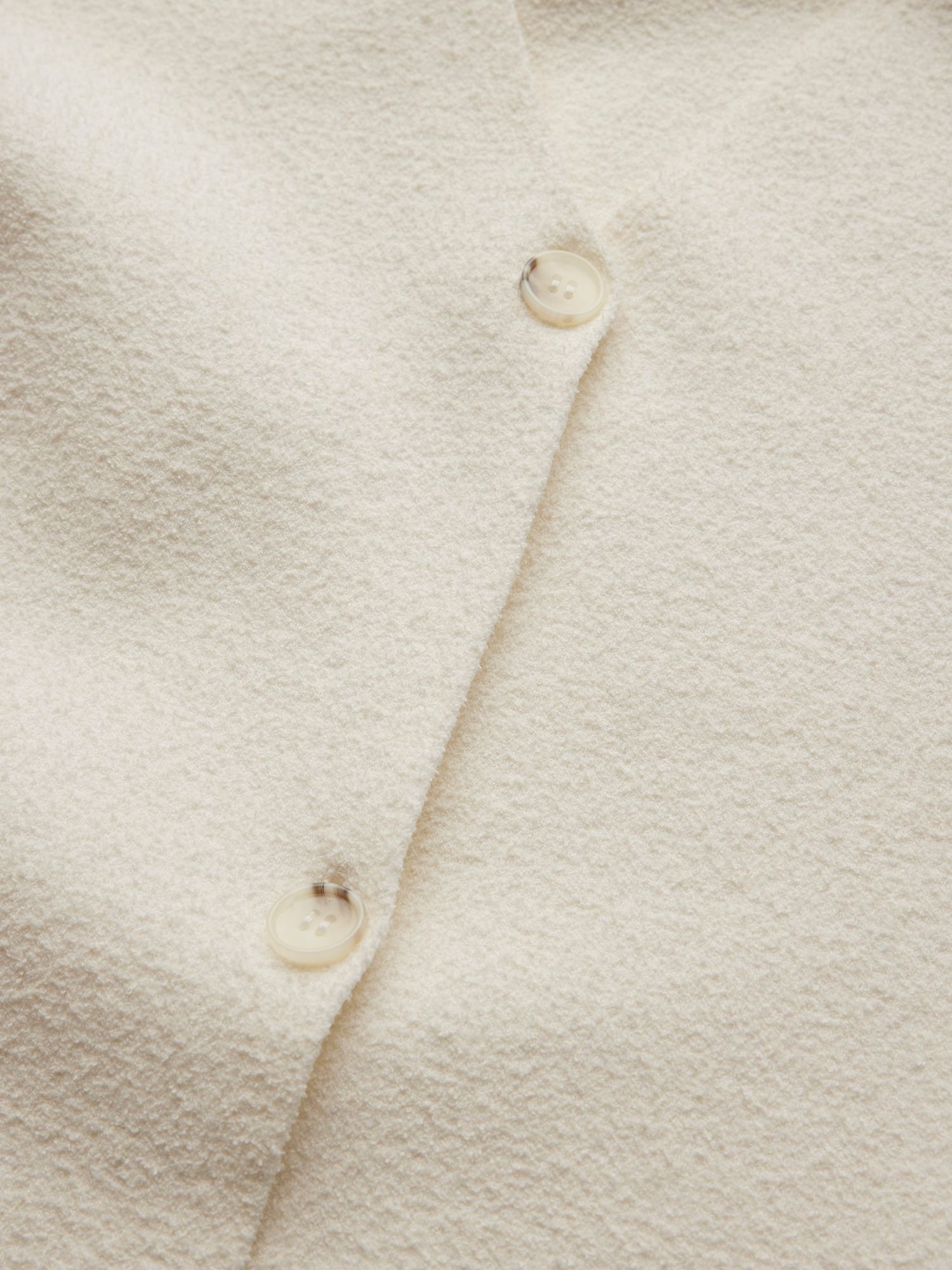 Buy Mint Velvet Cotton Blend Knit Waistcoat, Ivory Online at johnlewis.com