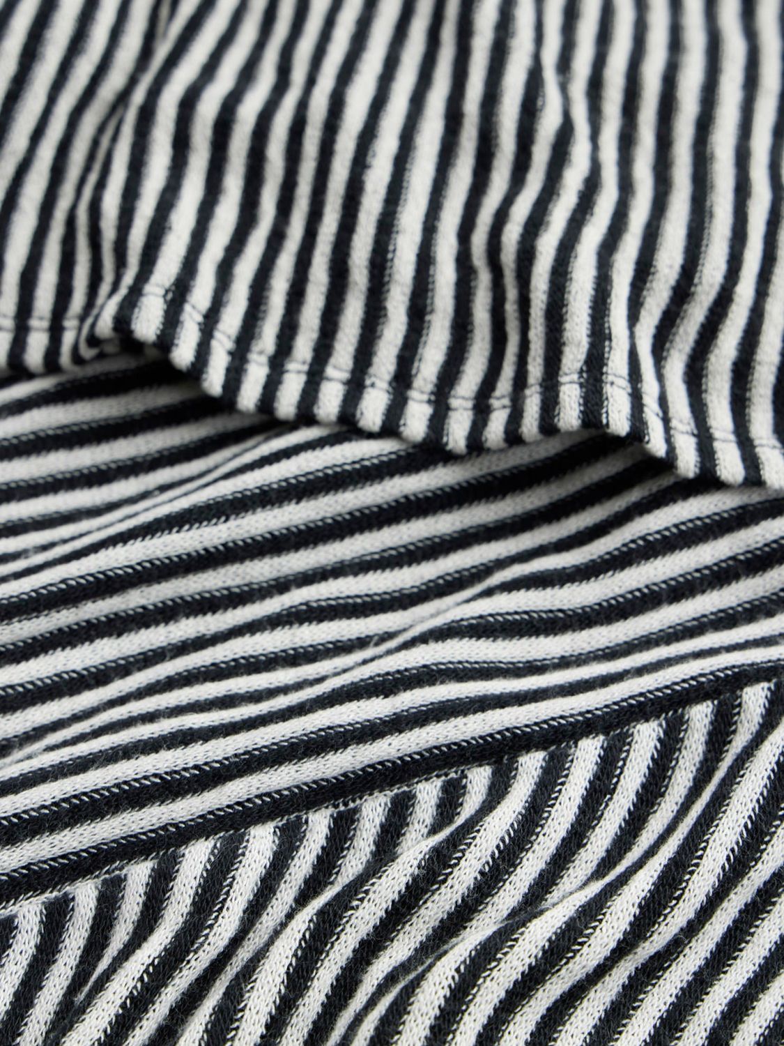 Mint Velvet Striped Two Part Sleeveless Top & Maxi Skirt Set, Black/White, XS