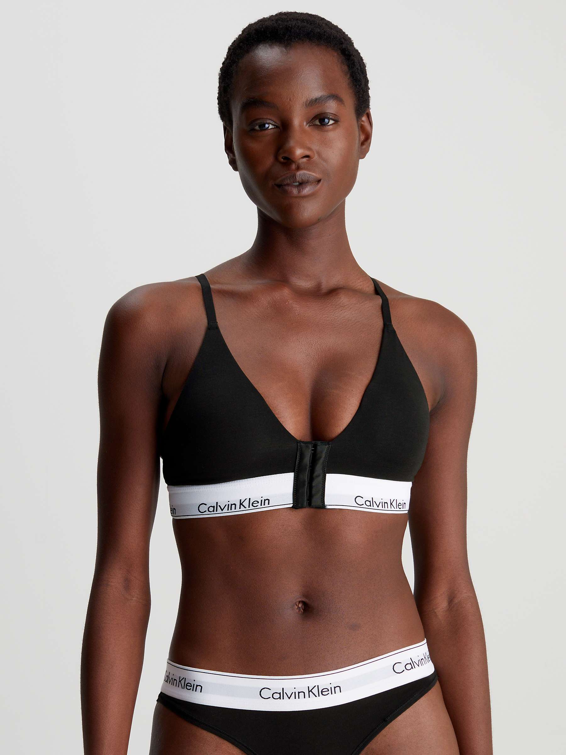 Buy Calvin Klein Post Surgery Triangle Bra, Black Online at johnlewis.com