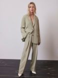 Mint Velvet Oversized Blazer, Sage, Sage