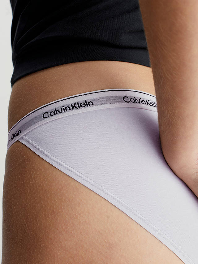 Calvin Klein Modern Logo Bikini Knickers, Lavender Blue