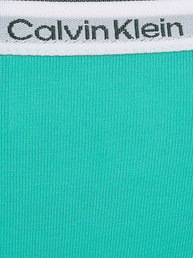 Calvin Klein Cotton Stretch Logo Waist Bikini Bottoms, Pack of 5, Green/Multi