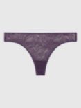 Calvin Klein Lace Thong, Purple Plumeria