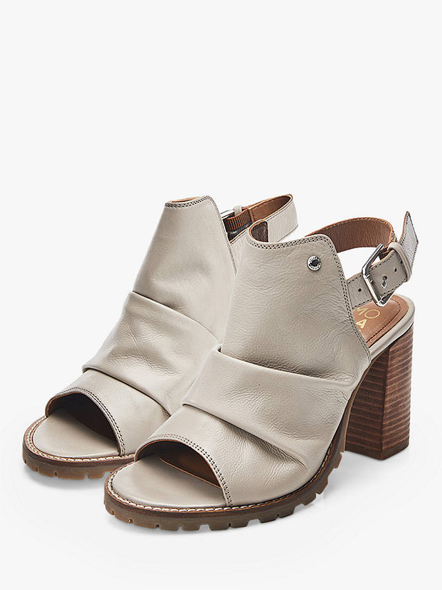 Moda in Pelle Mirianne Leather Sandals, Taupe