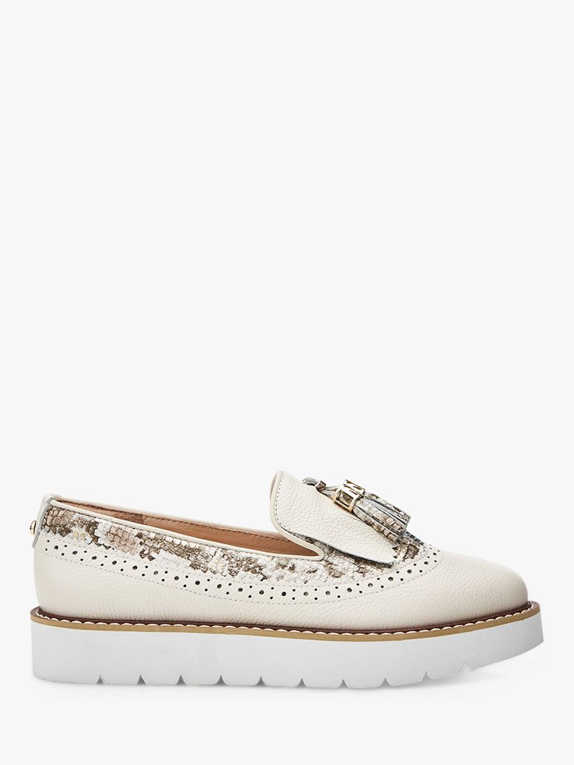 Moda in Pelle Eilani Suede Loafers, Off White at John Lewis & Partners