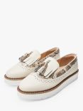 Moda in Pelle Eilani Suede Loafers, Off White