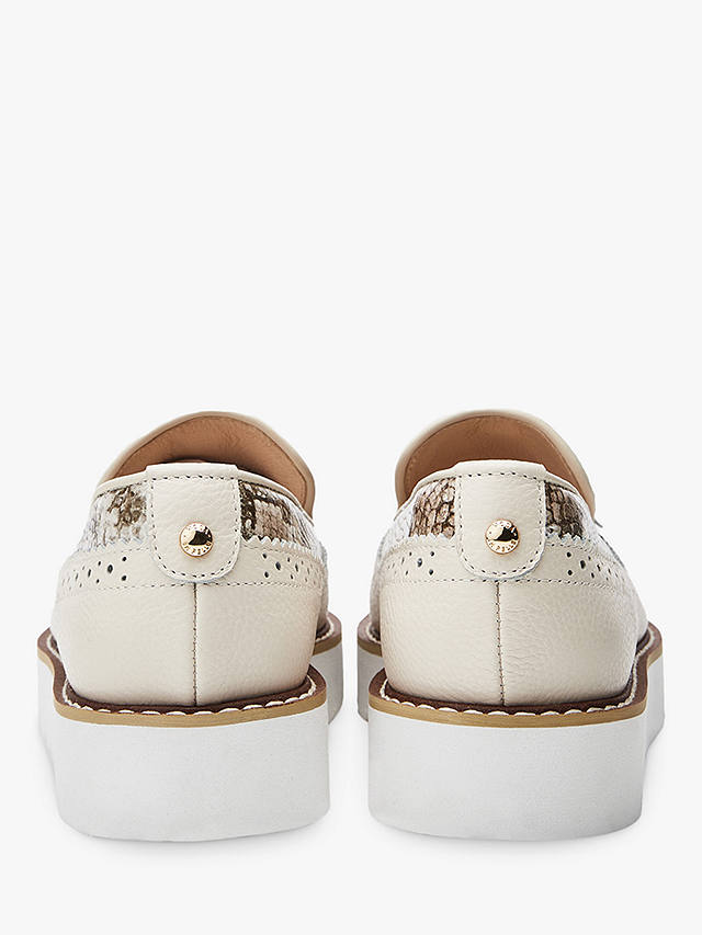 Moda in Pelle Eilani Suede Loafers, Off White