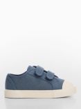 Mango Baby Nickn Riptape Trainers, Medium Blue