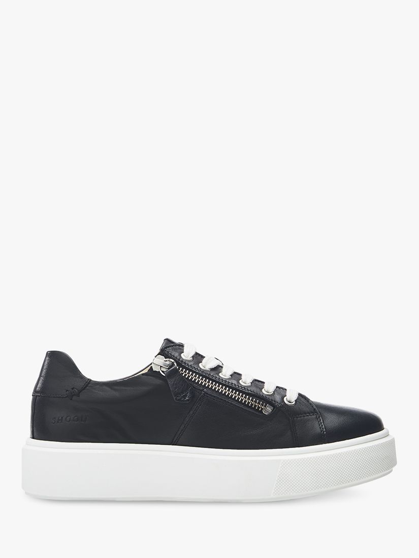 Moda in Pelle Idria Leather Chunky Trainers, Black