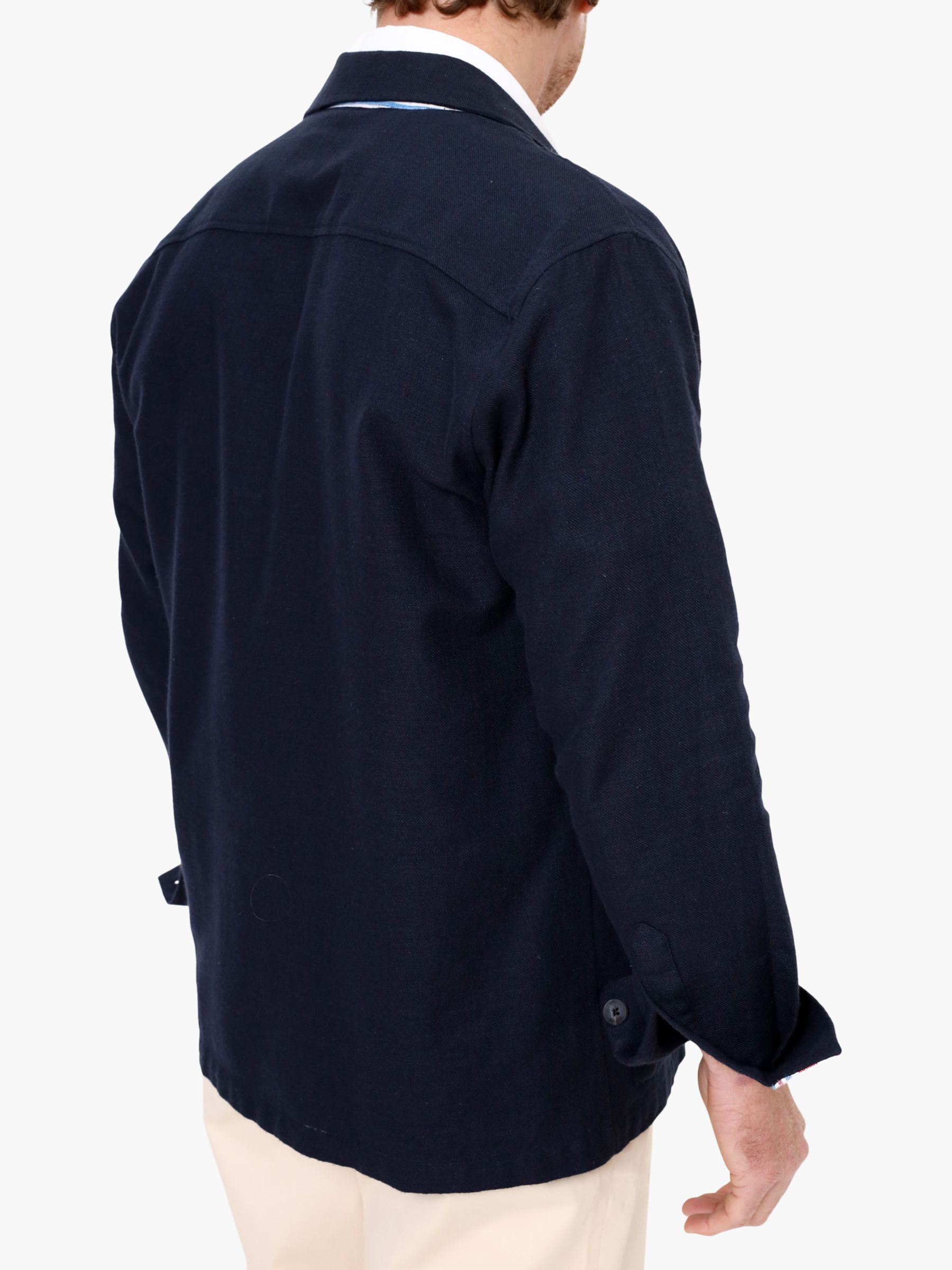 KOY Cotton Shirt Jacket, Navy, XS