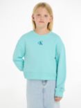 Calvin Klein Kids' Logo Jumper, Blue Tint