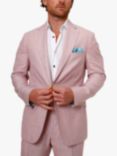 KOY Linen Blend Blazer, Light Pink