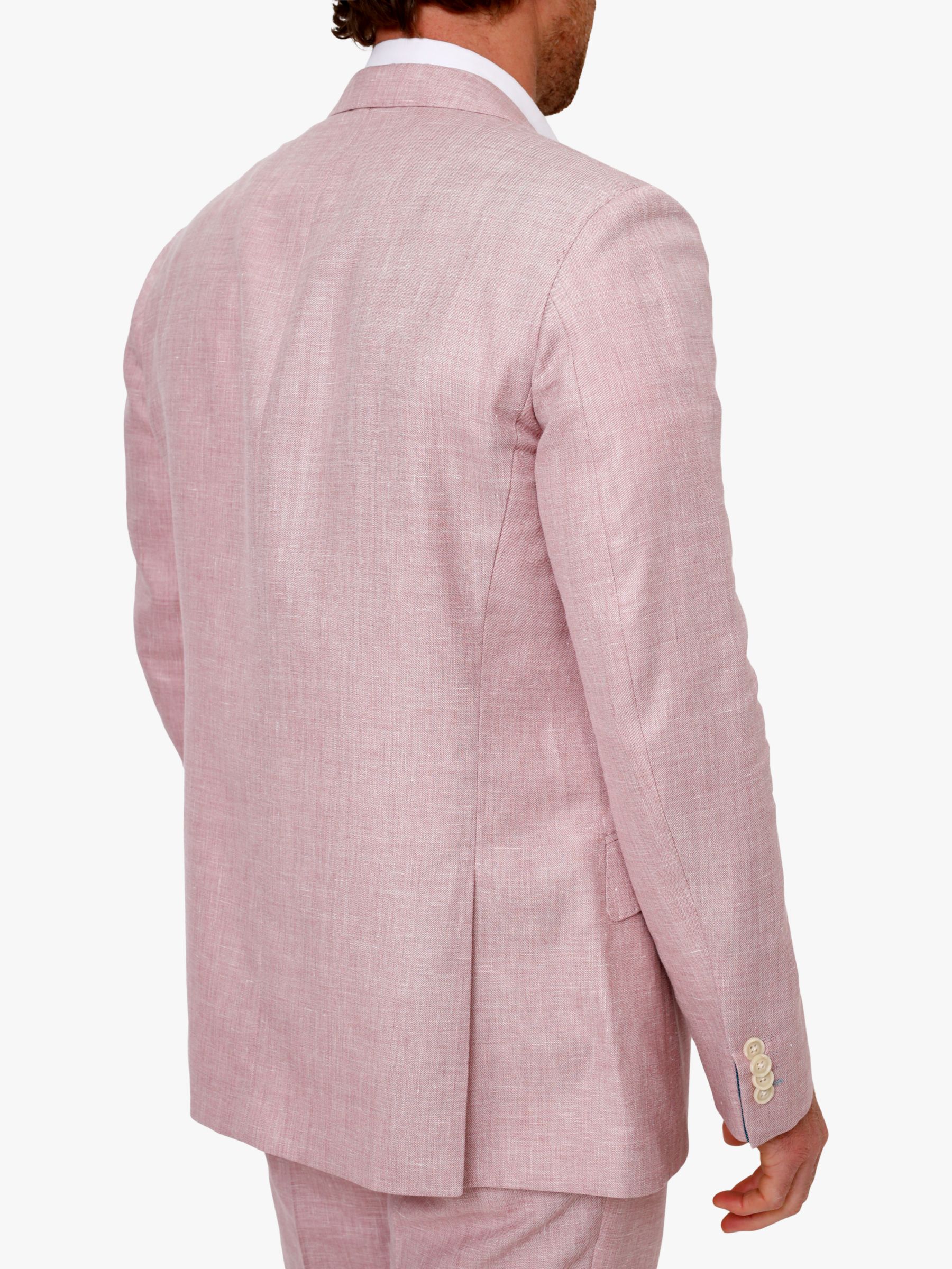 Buy KOY Linen Blend Blazer, Light Pink Online at johnlewis.com