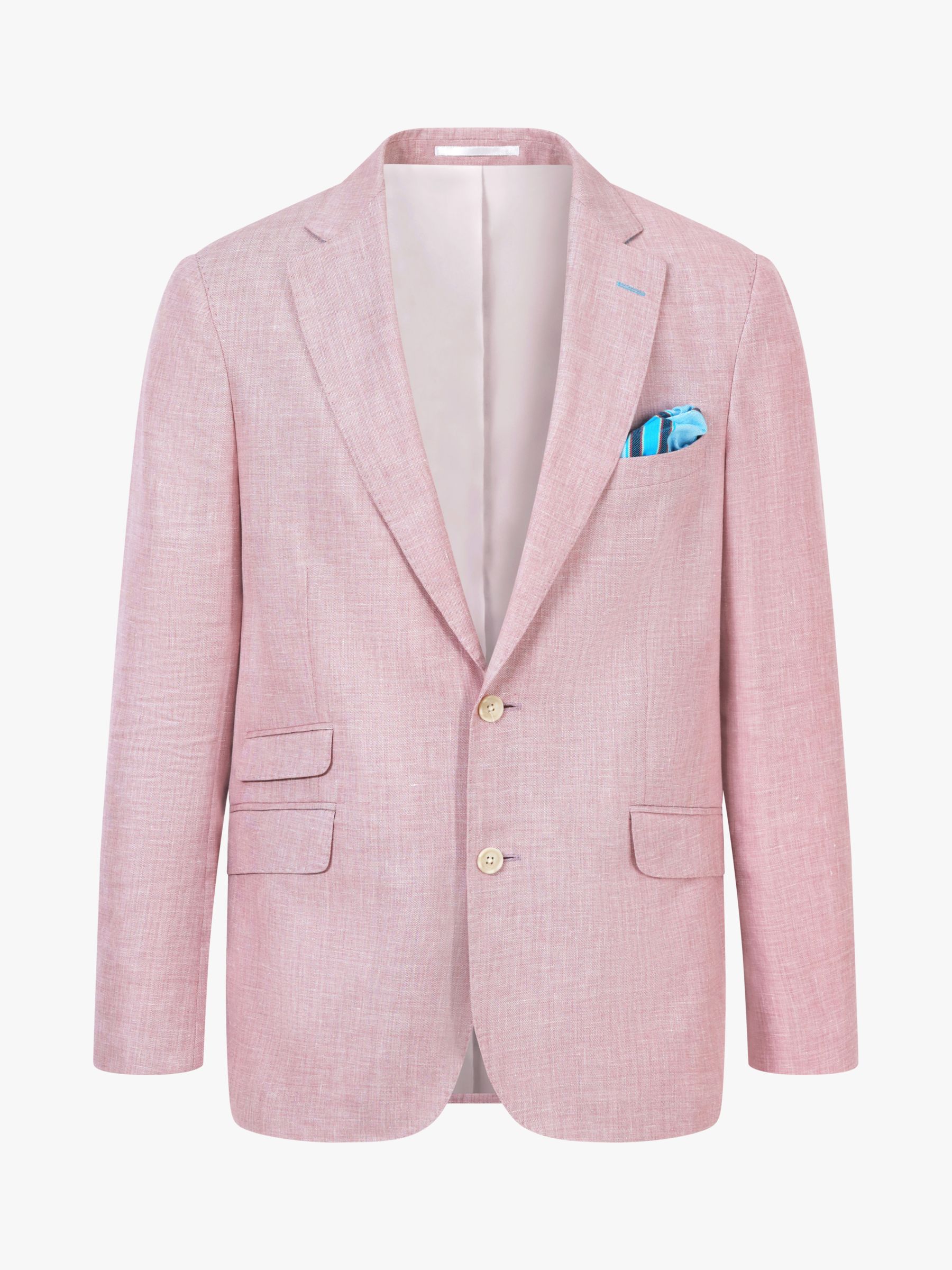 Buy KOY Linen Blend Blazer, Light Pink Online at johnlewis.com