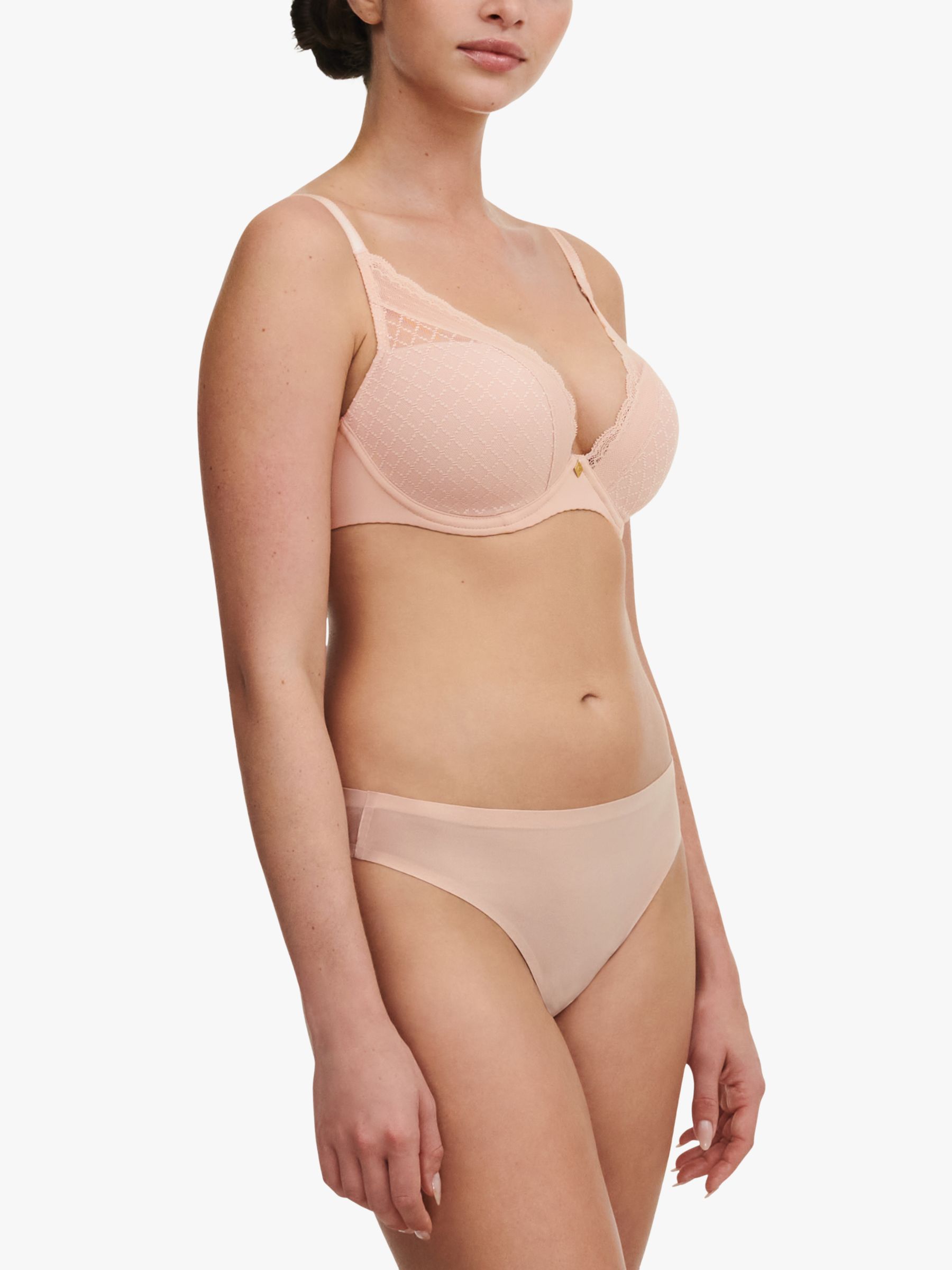 Chantelle Norah Comfort Non-Wired Support Bra, Pearl at John Lewis &  Partners