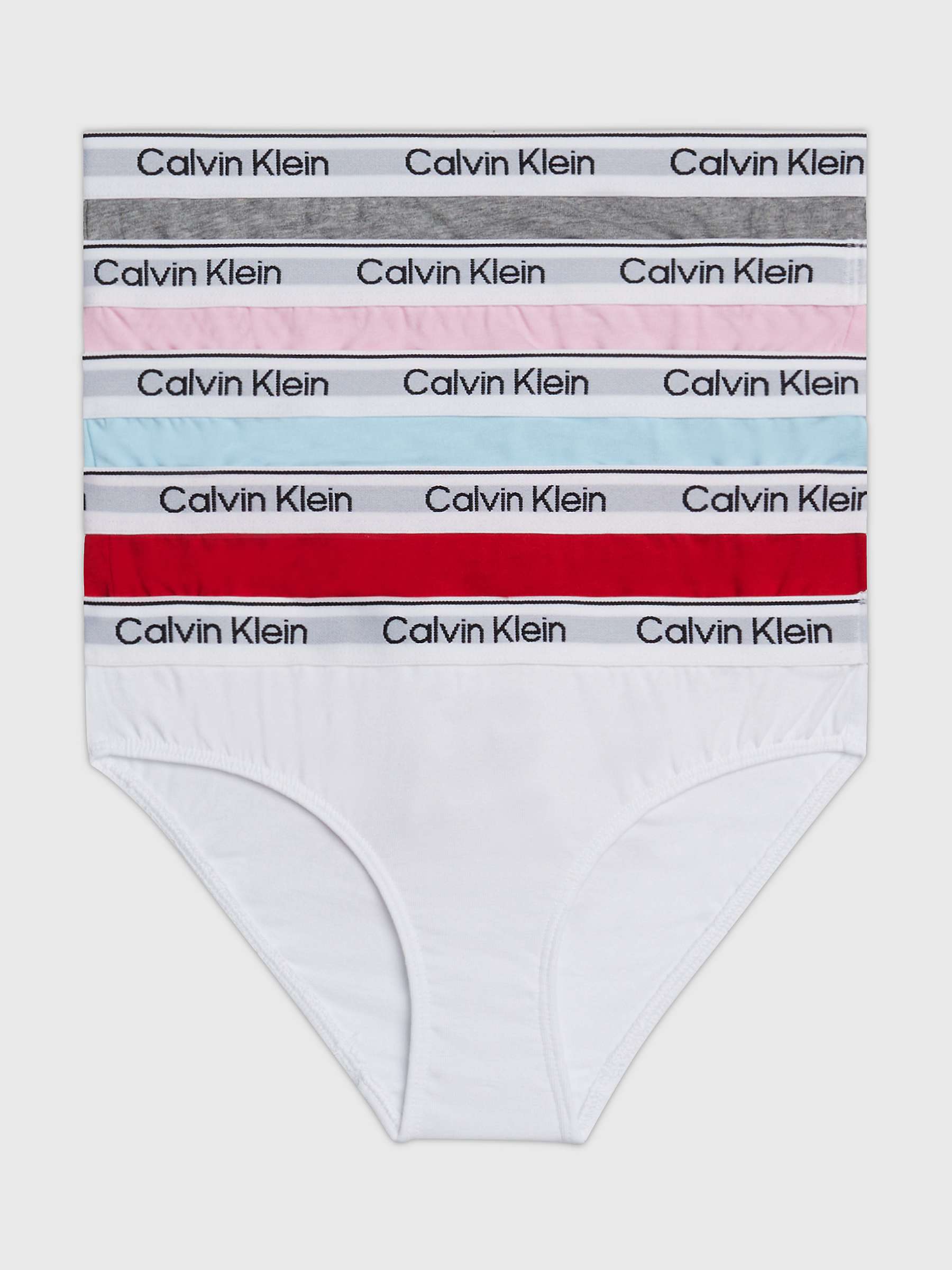 Buy Calvin Klein Kids' Bikini Briefs, Pack of 5, Multi Online at johnlewis.com