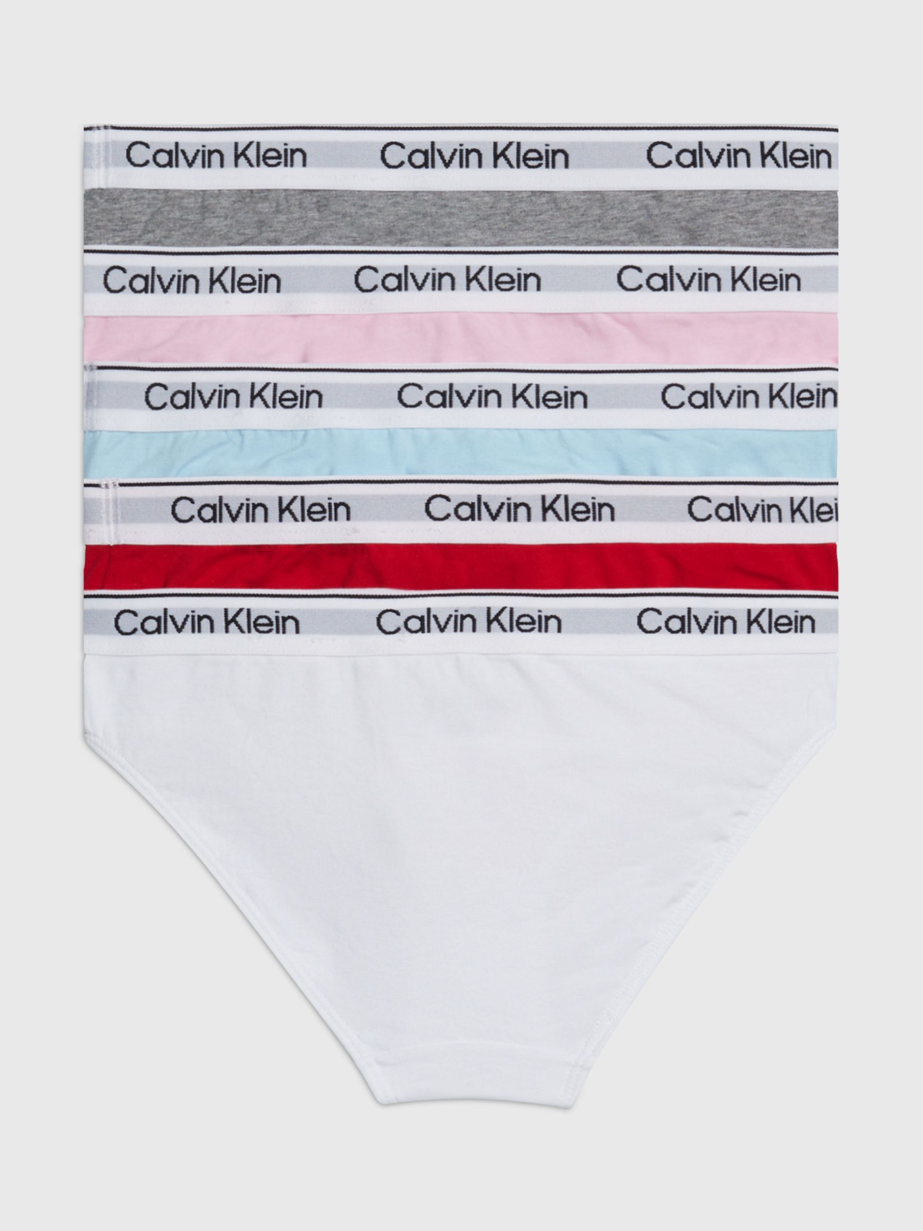 Calvin Klein Kids' Bikini Briefs, Pack of 5, Multi, 10-12Y