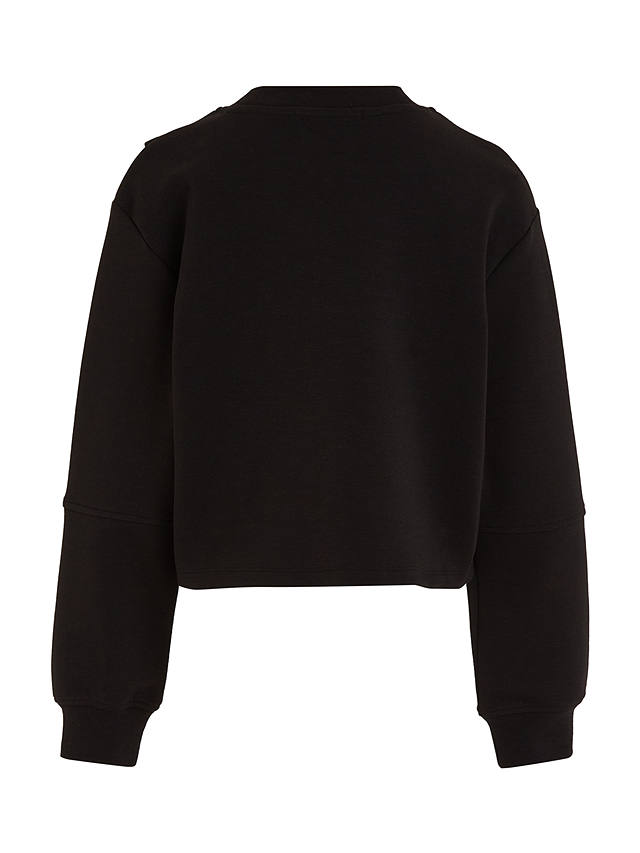 Calvin Klein Kids' CK Boxy Cross Over Sweatshirt, Ck Black