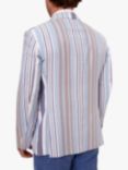 KOY Stripe Cotton Blazer, Blue/Beige