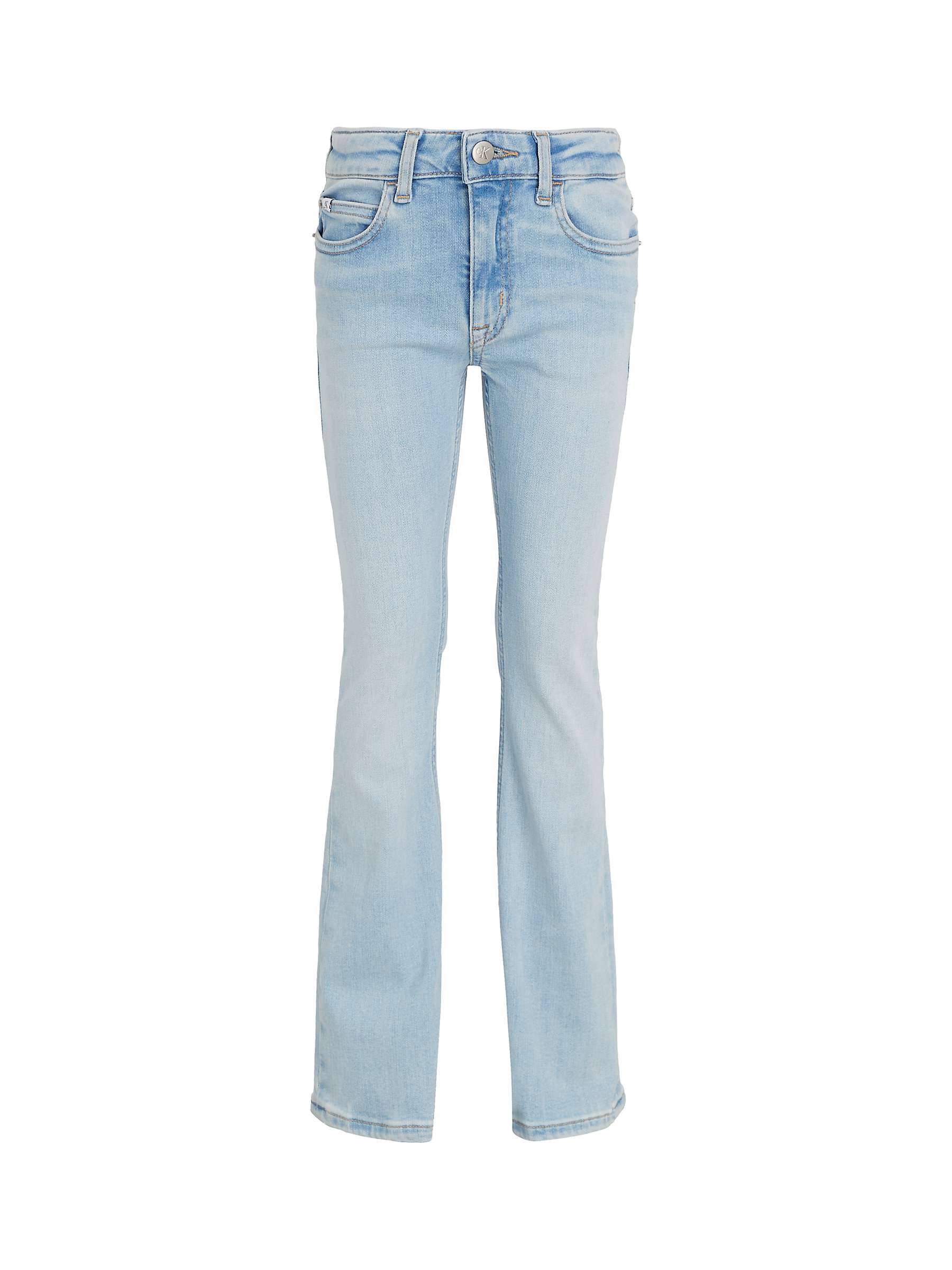 Buy Calvin Klein Kids' Flared Jeans, Light Sky Blue Online at johnlewis.com