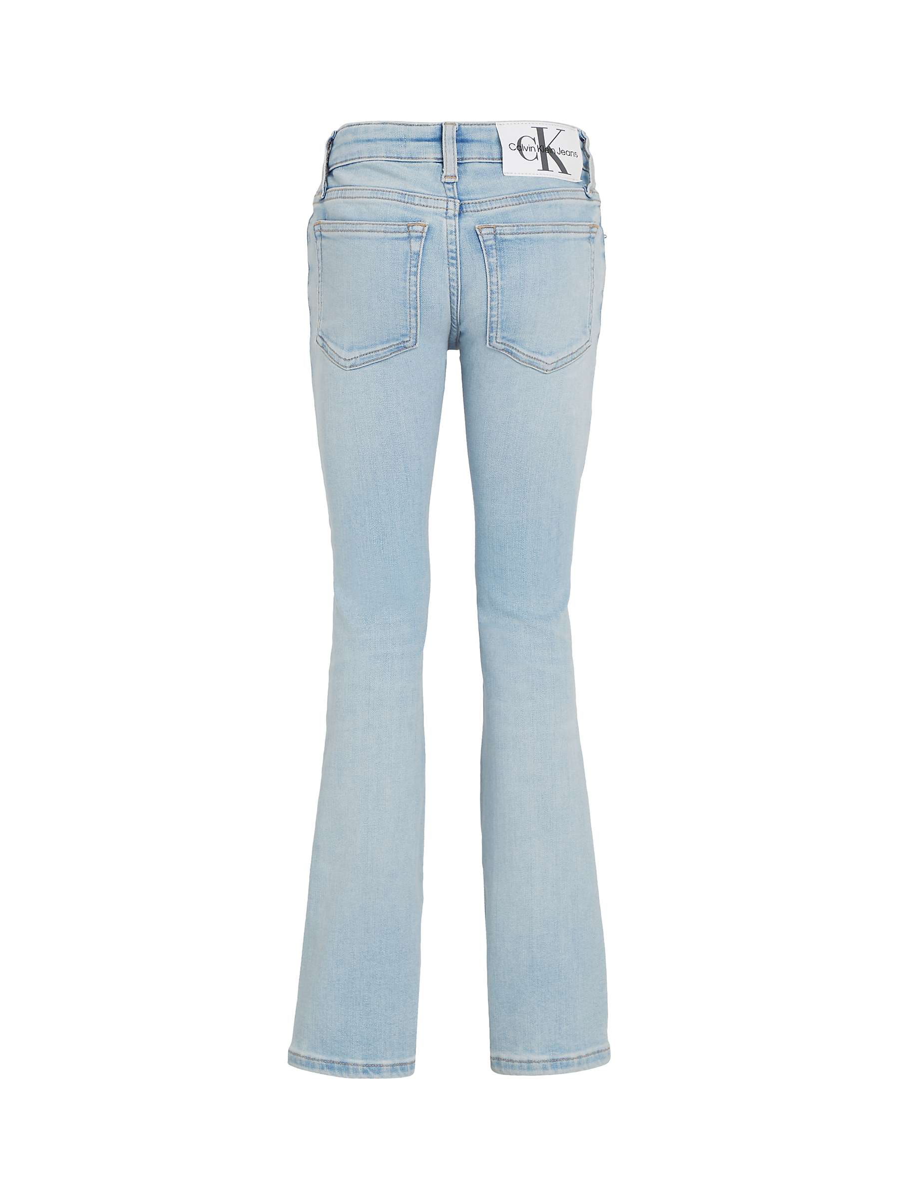 Buy Calvin Klein Kids' Flared Jeans, Light Sky Blue Online at johnlewis.com