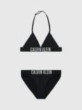 Calvin Klein Kids' Logo Triangle Bikini Set, Pvh Black