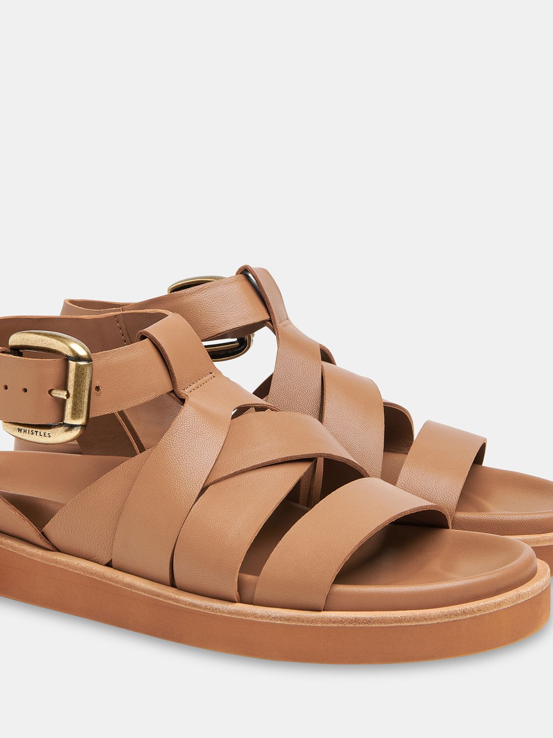Buy Whistles Ezra Strappy Leather Sandals Online at johnlewis.com