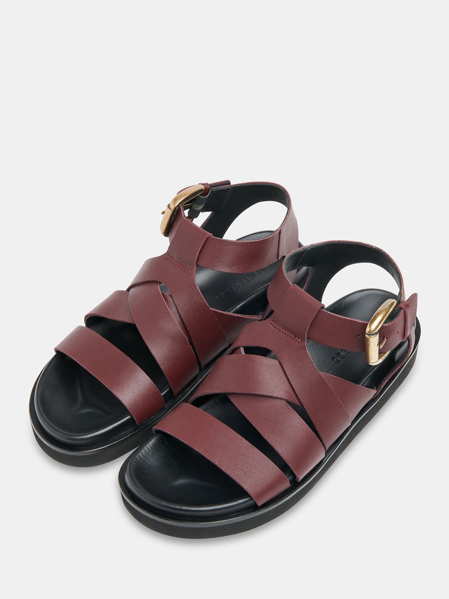 Buy Whistles Ezra Strappy Leather Sandals Online at johnlewis.com