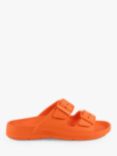 totes SOLBOUNCE Adjustable Buckle Slide Sandals, Tiger Lily Orange