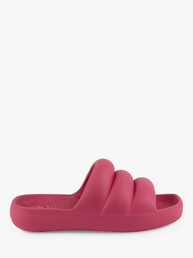 totes Puffy Slider Sandals, Azalea Pink