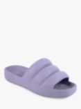 totes Puffy Slider Sandals, Lilac Periwinkle