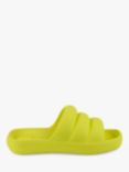 totes Puffy Slider Sandals, Vivid Lime