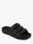 totes Puffy Slider Sandals, Black
