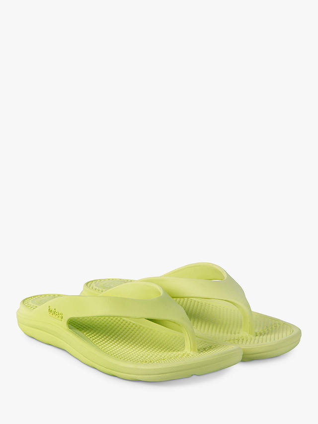 totes SOLBOUNCE Toe Post Sandals, Vivid Lime