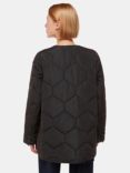 Whistles Rita Short Quilted Coat, Black