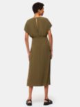 Whistles Cargo Pocket Midi Dress, Khaki