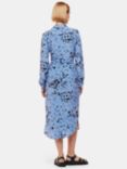 Whistles Imie Smudged Spot Print Dress, Blue/Multi