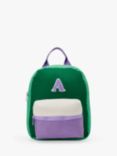 Small Stuff Kids' Initial Colour Block Backpack, Multi