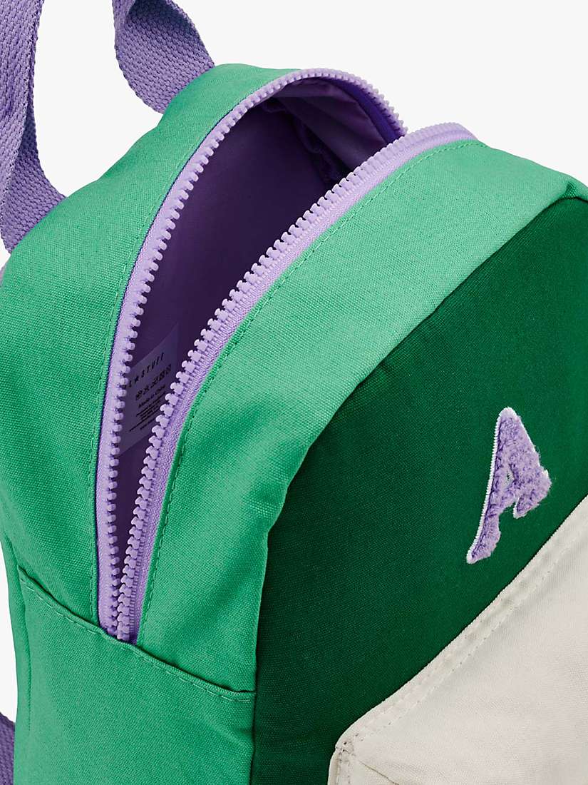 Buy Small Stuff Kids' Initial Colour Block Backpack, Multi Online at johnlewis.com