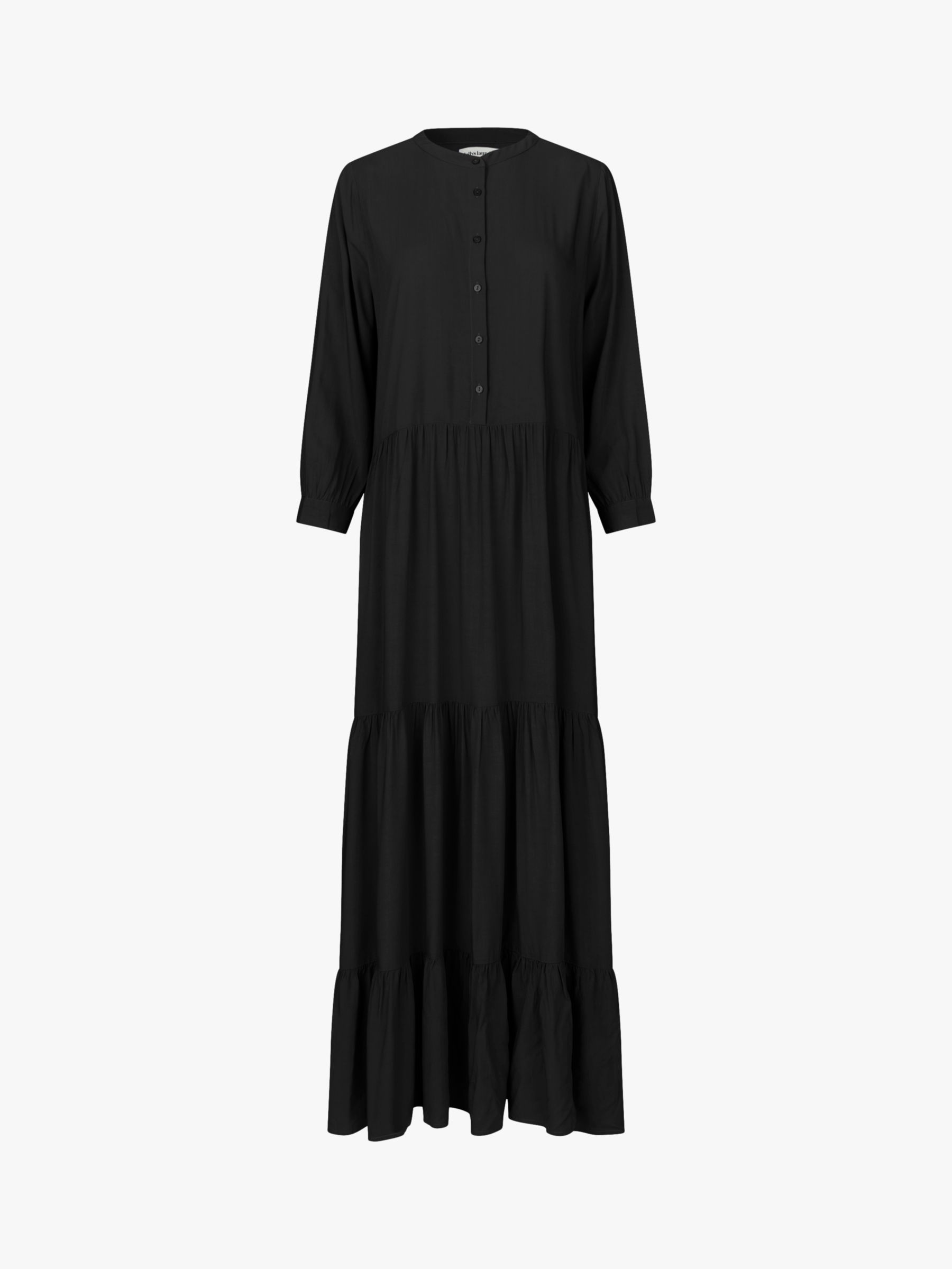 Lollys Laundry Nee Tiered Maxi Dress, Black, S