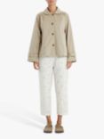 Lollys Laundry Viola Cropped Trench Coat, Ecru
