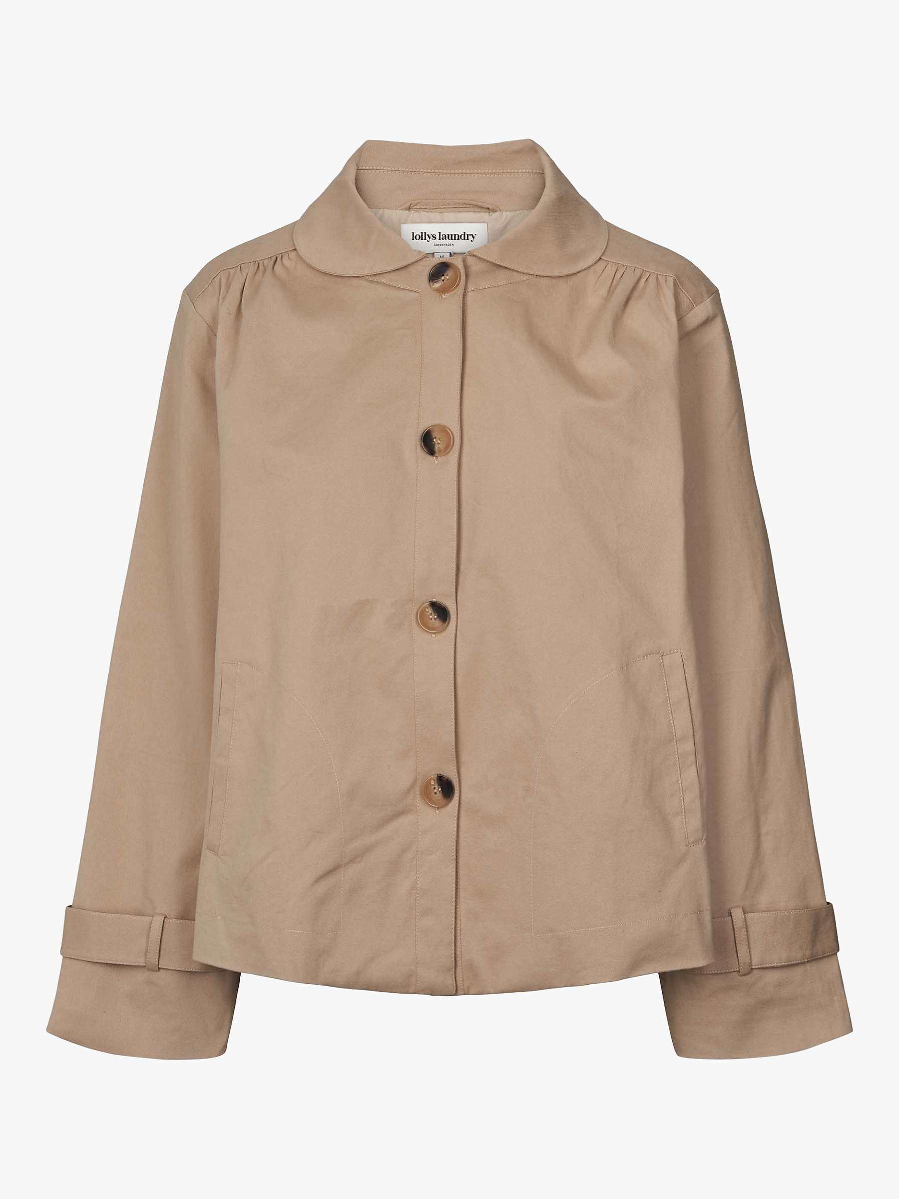 Buy Lollys Laundry Viola Cropped Trench Coat, Ecru Online at johnlewis.com