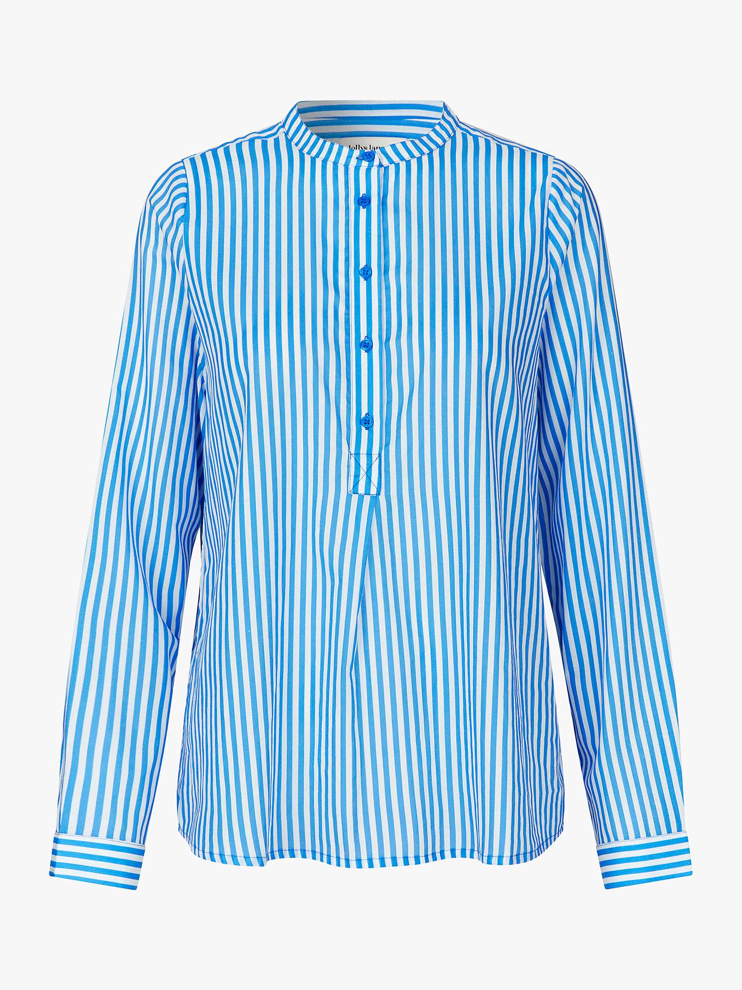 Buy Lollys Laundry Lux Organic Cotton Striped Shirt, Blue/White Online at johnlewis.com
