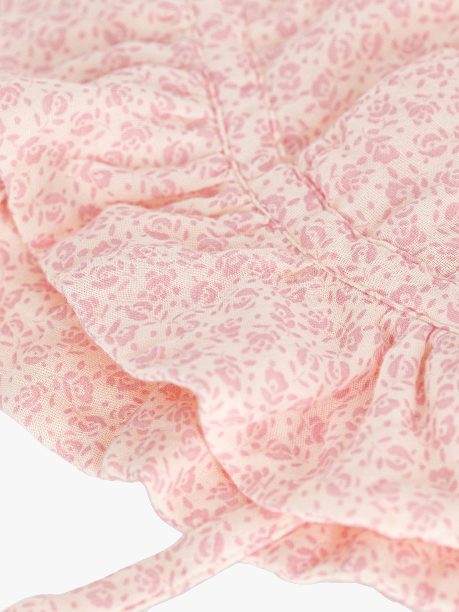 Buy Petit Bateau Baby Floral Print Cotton Gauze Sun Hat Online at johnlewis.com