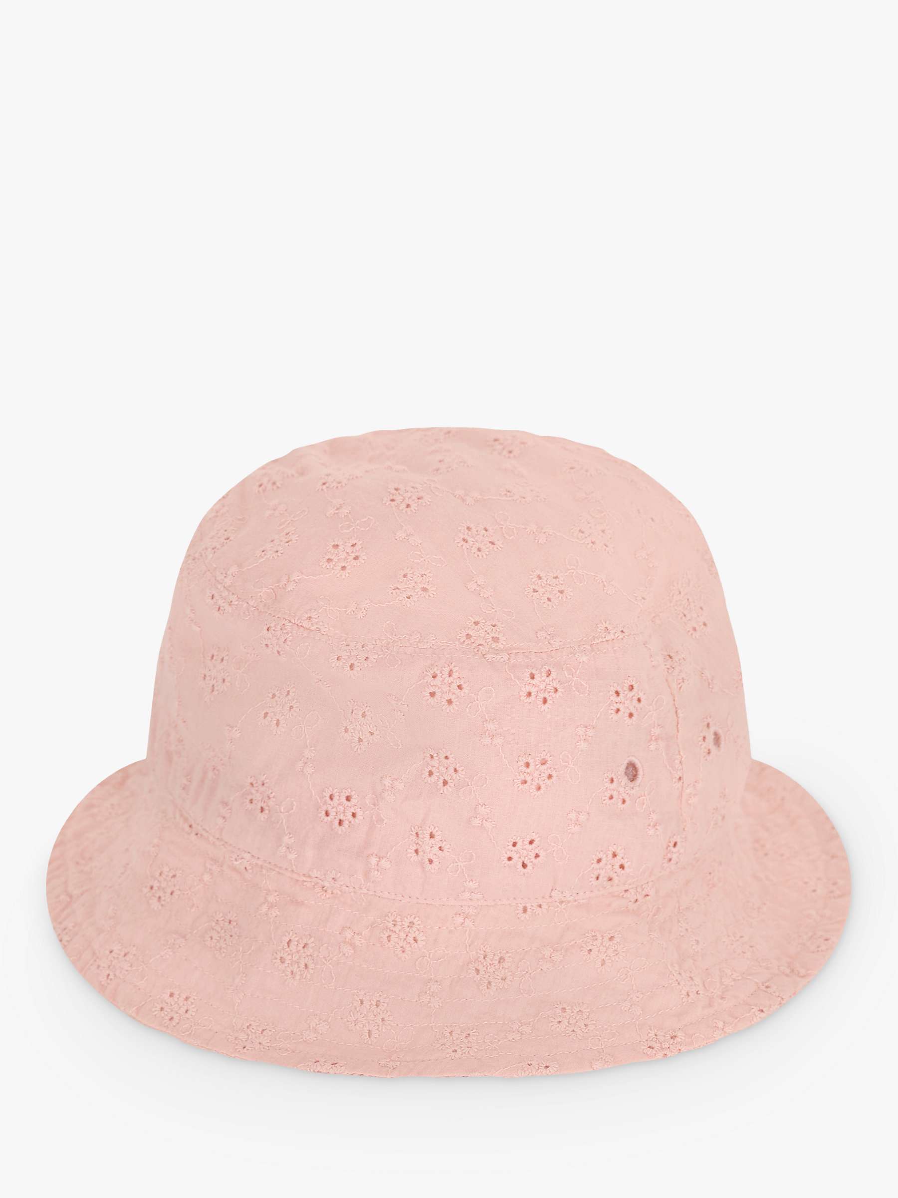 Buy Petit Bateau Kids' Broderie Anglaise Bucket Hat, Saline Online at johnlewis.com