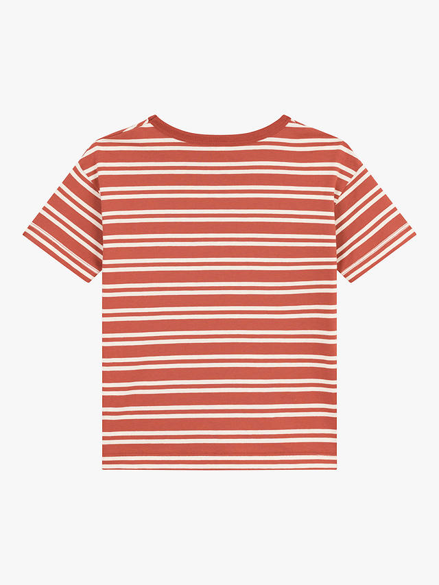 Petit Bateau Kids' Stripe T-Shirt, Fameux/Avalanche