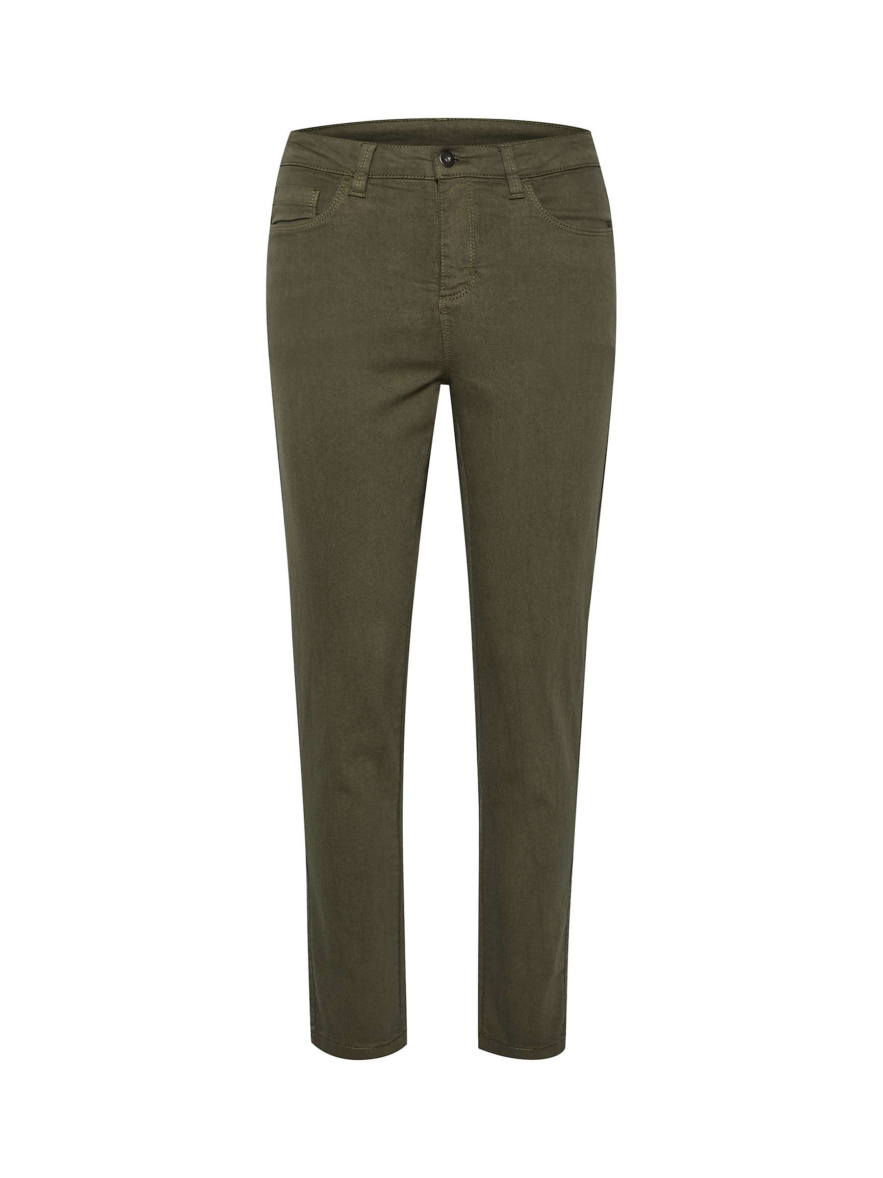 Buy KAFFE Zelina Cotton Blend 7/8 Jeans, Grape Leaf Online at johnlewis.com